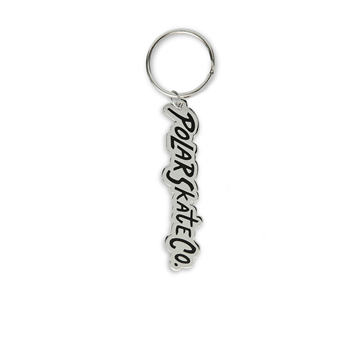 Polar Skate Co Key Chain Surf logo Silver Black